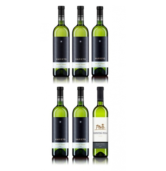 Vertical set ng Rhenish Rieslings