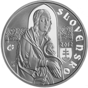 Qullqi huñuqpa qullqinmi 10 euros valor nominalniyuq Master Pavol Levočamanta