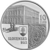 Qullqi huñuqpa qullqin 10 euros nisqa chaninchasqa Matica slovenská - 150 wata hunt'akuynin