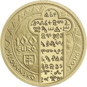 Quri huñuqpa qullqin, 100 euros nisqa chaninchasqa Hatun Moravia Príncipe Rastislavpa