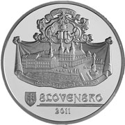 Qullqi huñuqpa qullqin 20 euros valor nominalniyuq Reserva monumental Trnava