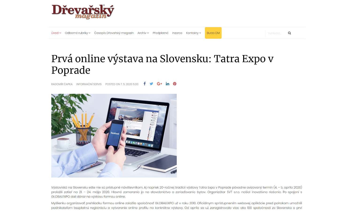 Prvá online výstava na Slovensku: Tatra Expo v Poprade