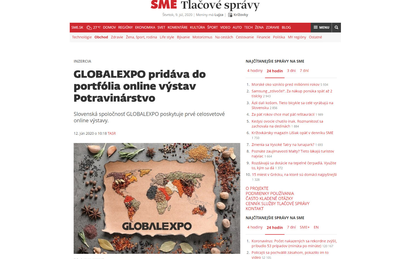 GLOBALEXPO online exhibition on TV TA3