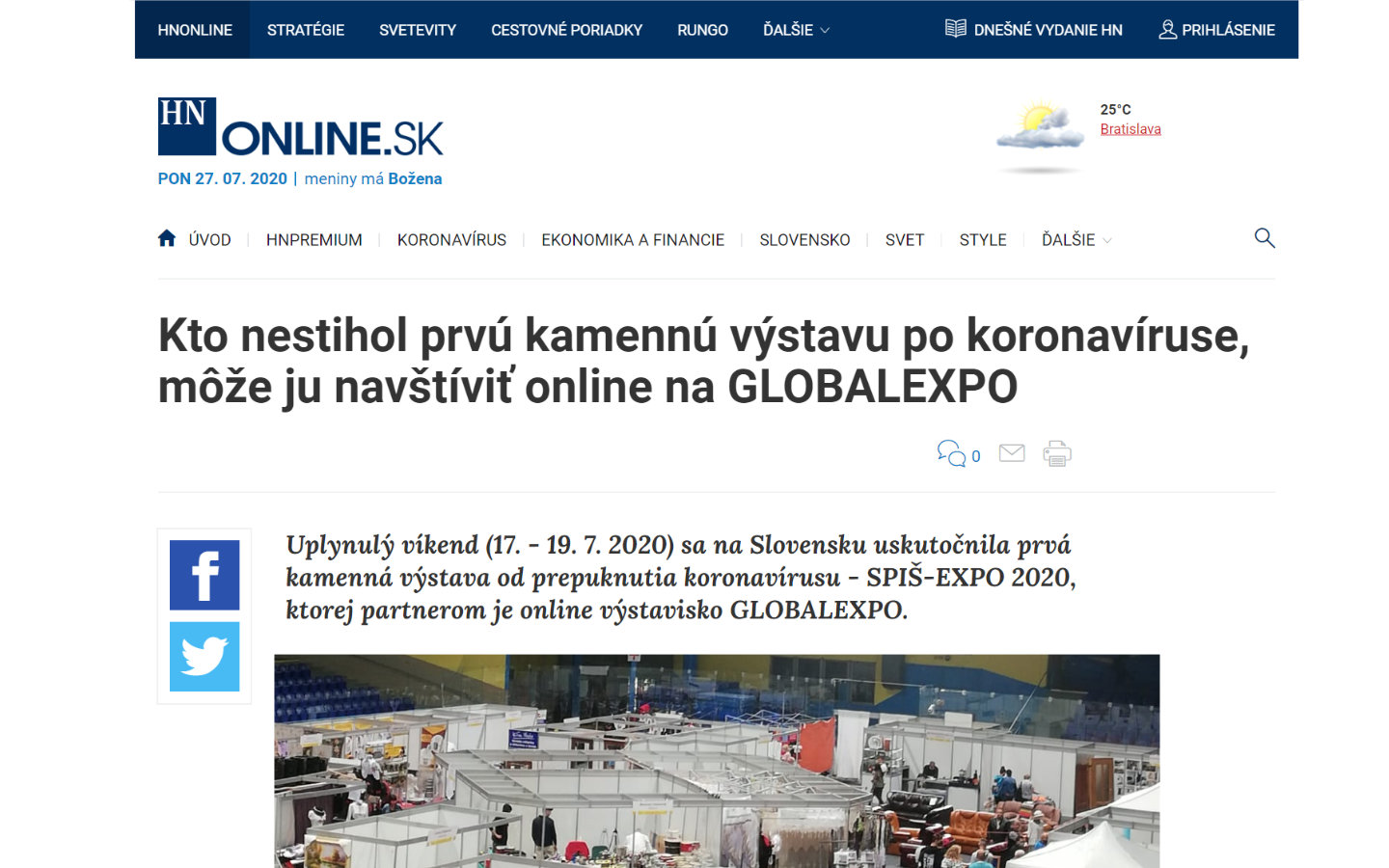 Online výstavisko GLOBALEXPO v TV TA3